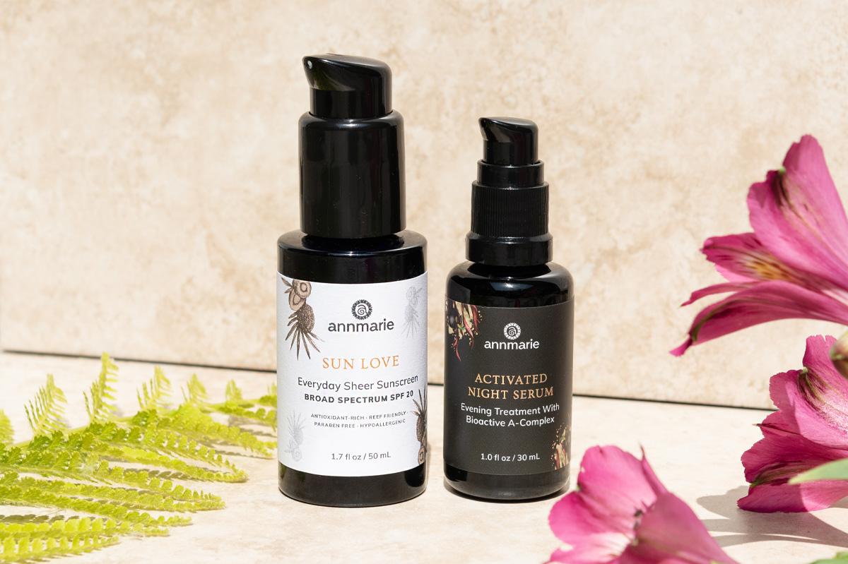 Activated Night Serum & Sun Love Sunscreen Bundle