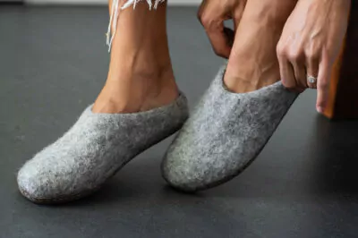 Wool slippers